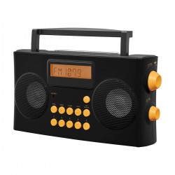 AM FM Portable Radio with Voice Prompts